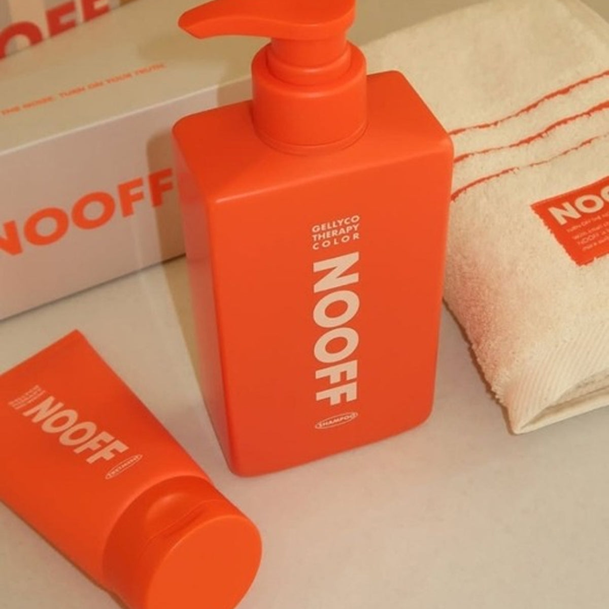 NOOFF Color Shampoo & No-Wash Treatment 2-Piece Gift Set (Towel Included)