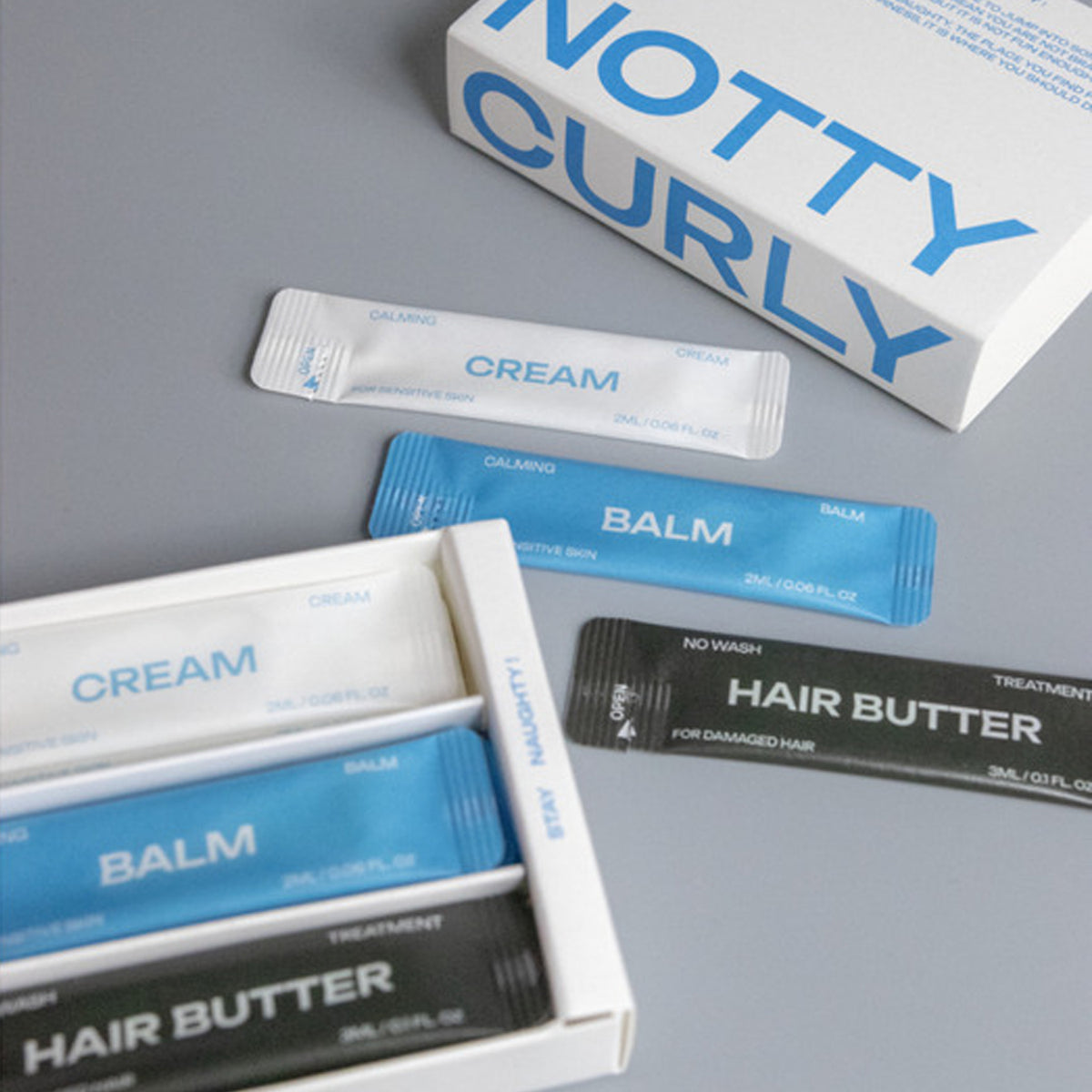 NOTTY CURLY Trial Kit 3-Piece Sample Set