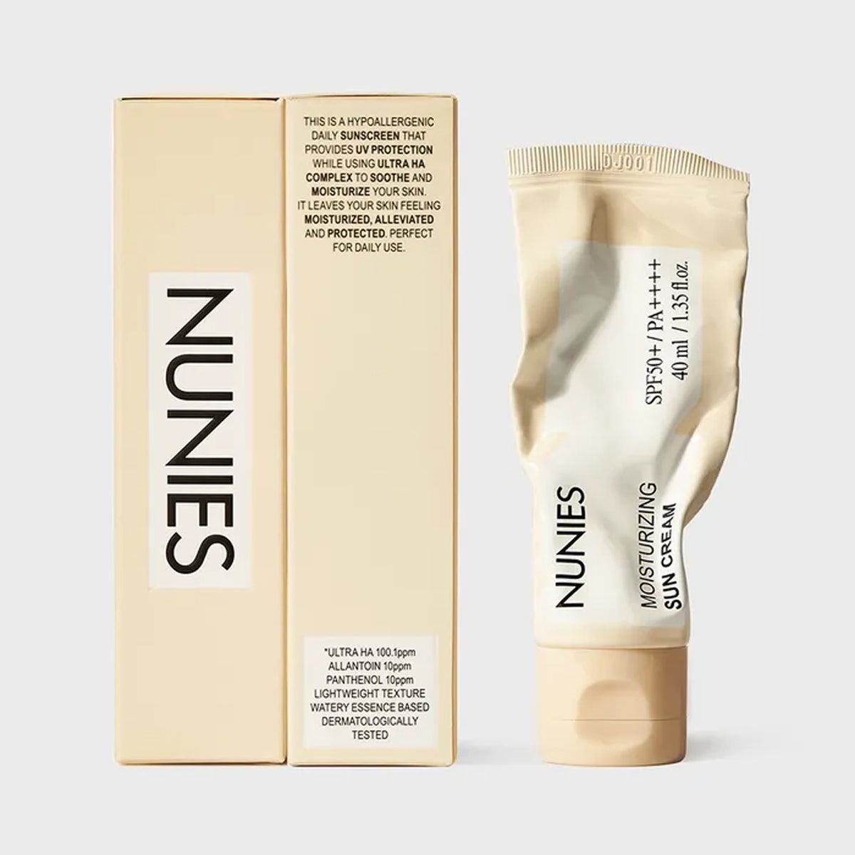NUNIES Moisturizing Sun Cream SPF50+ PA++++ 40ml