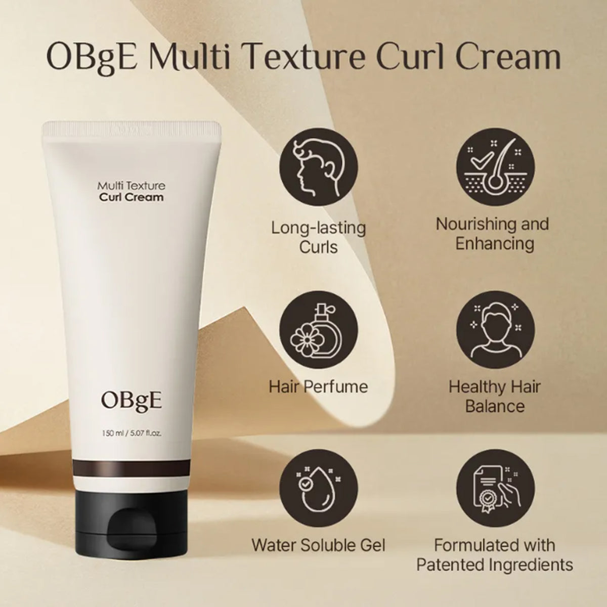 OBgE Multi Texture Curl Cream 150ml