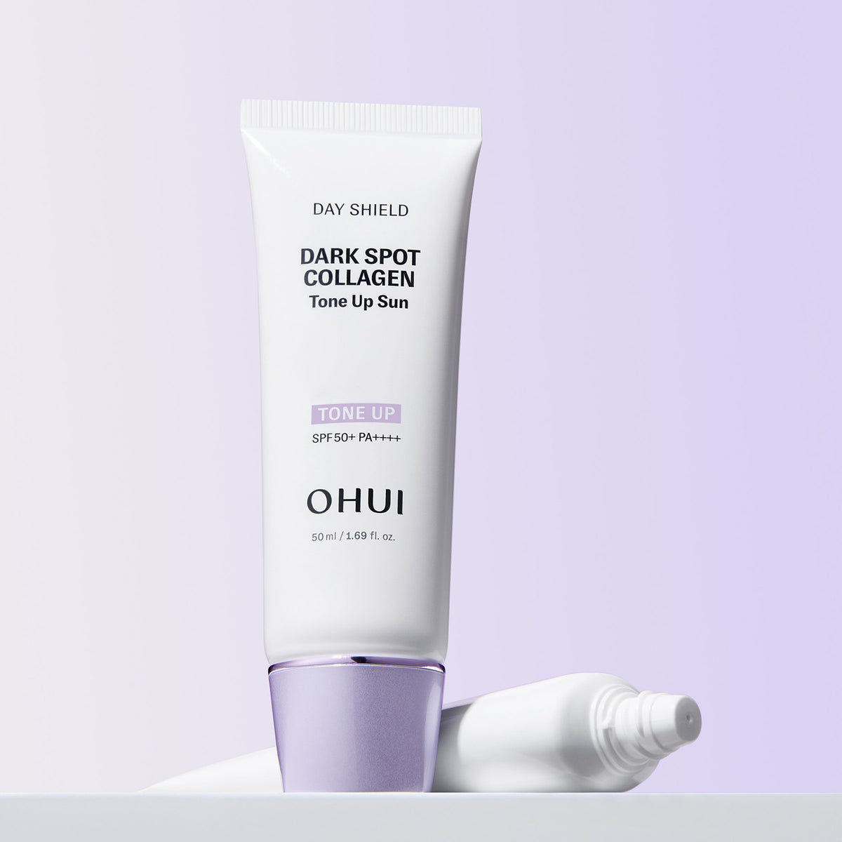 OHUI Day Shield Anti-Aging Dark Spot Collagen Tone-Up Sunscreen SPF50+ PA++++ 50ml