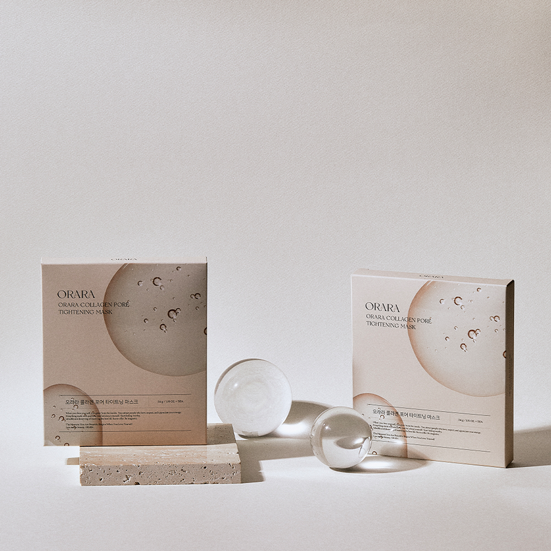 Máscara de apriete de poro de colágeno de orara 1 caja