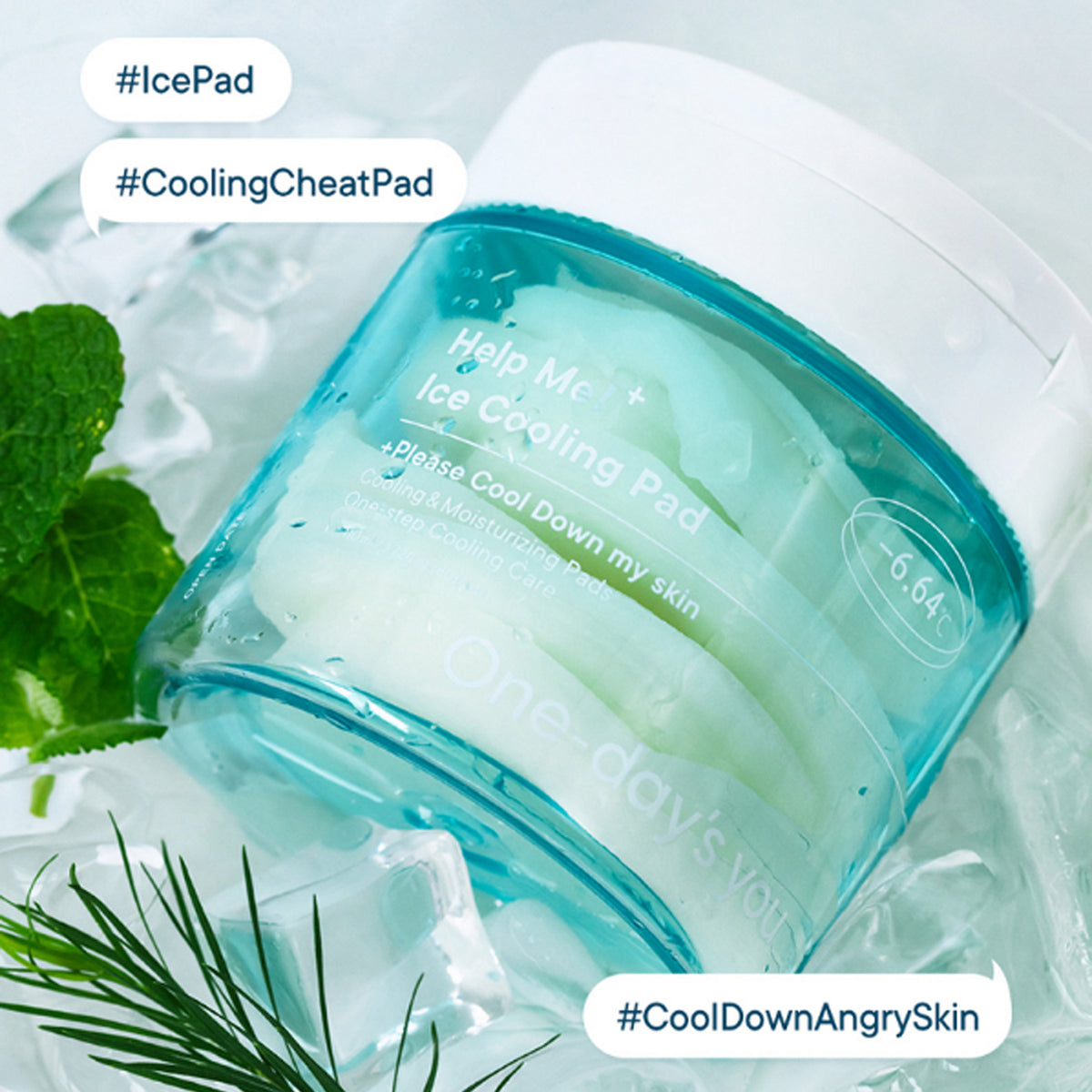 One-day's you Help Me! Ice Cooling Pad 110ml (80pads)