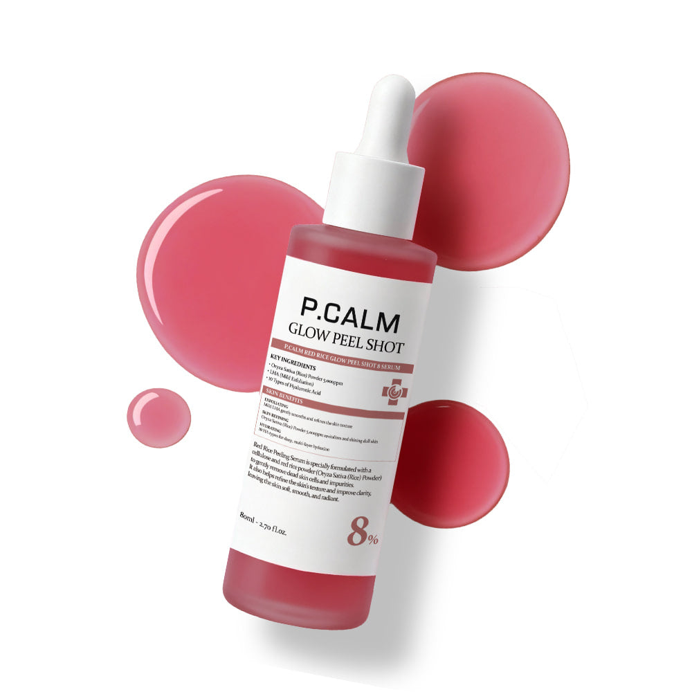 P.CALM Red Rice Glow Peel Shot 8 Serum 80ml