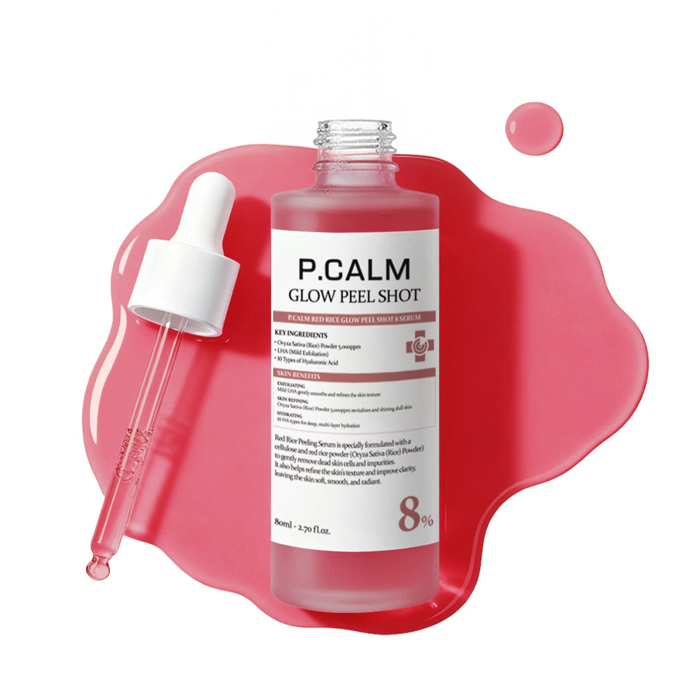 P.CALM Red Rice Glow Peel Shot 8 Serum 80ml