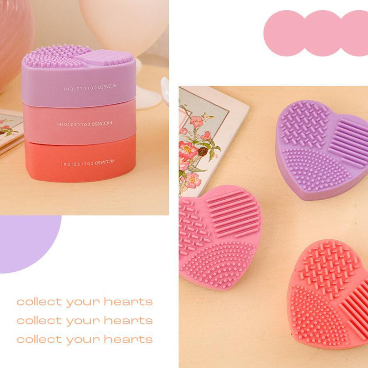 PICCASSO Collezioni Brush Cleansing Mat 3 colors