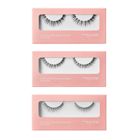 PICCASSO Eyeme W-cut Cutting False Eyelash 1g, available in three styles, enhances eye beauty with elegant, dramatic flair.