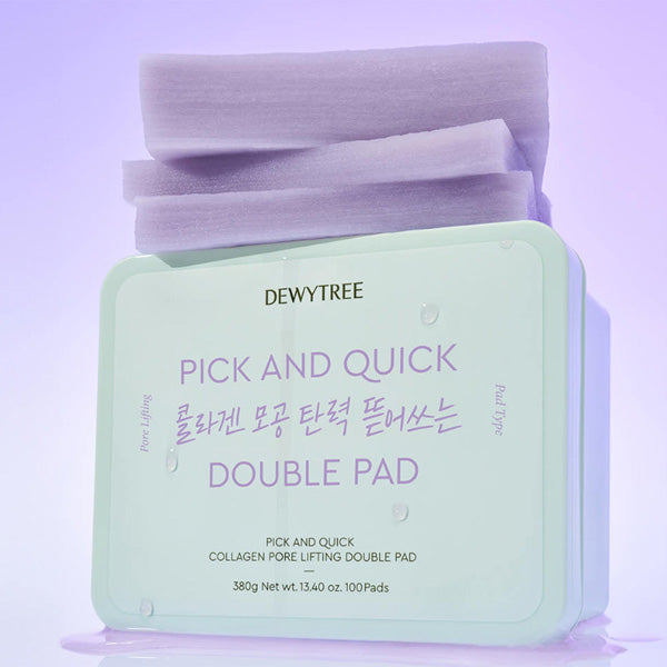 DEWYTREE Pick & Quick Collagen Pore Elasticity Tear-off Double Pads 380g 100 Sheets