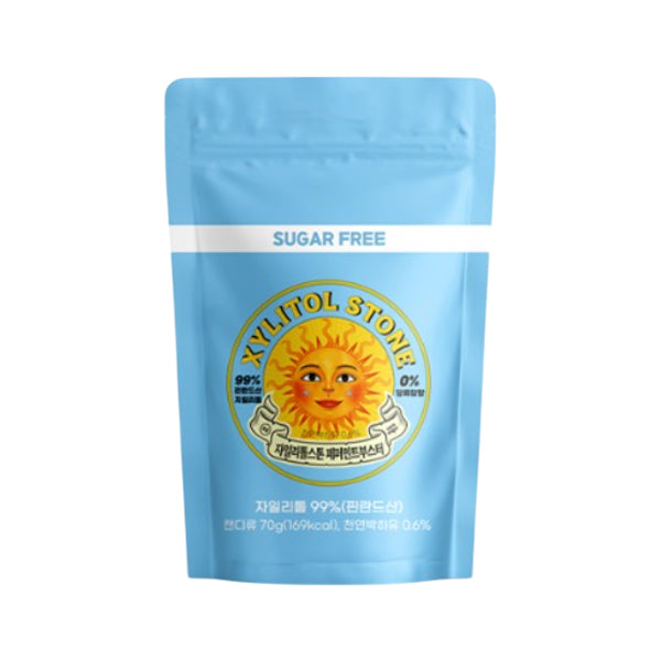 XYLITOL STONE Zipper Bag Peppermint Booster 70g