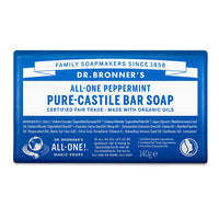 DR.BRONNER'S Peppermint Pure Castile Bar Soap 140g