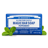 DR.BRONNER'S Peppermint Pure Castile Bar Soap 140g