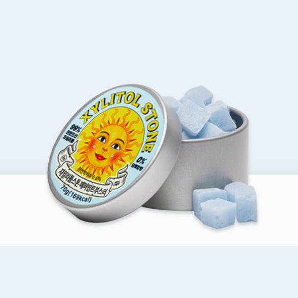 XYLITOL STONE Zipper Bag Peppermint Booster 70g
