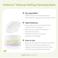 (Matthew) THANK YOU FARMER Pollufree™ Makeup Melting Cleansing Balm 90ml - DODOSKIN