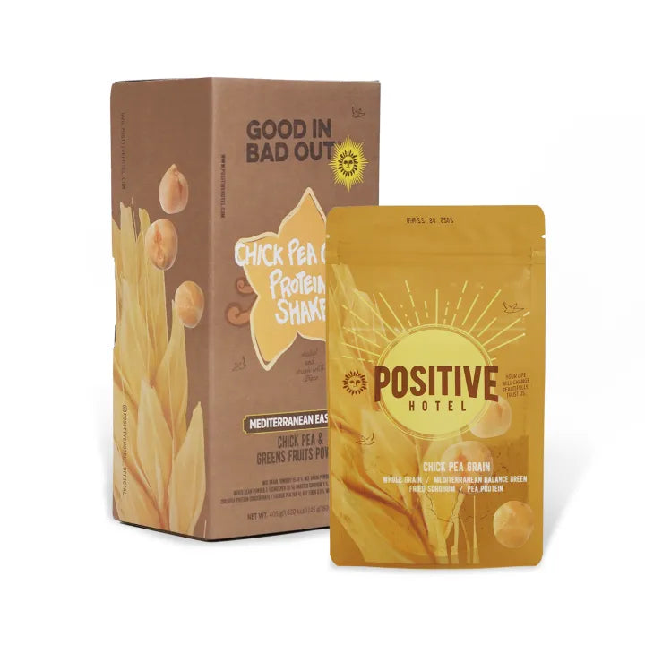 Shake de proteína de grano Mediterranean Bag Positive Hotel - Sartas de 45g × 9 (1 caja)
