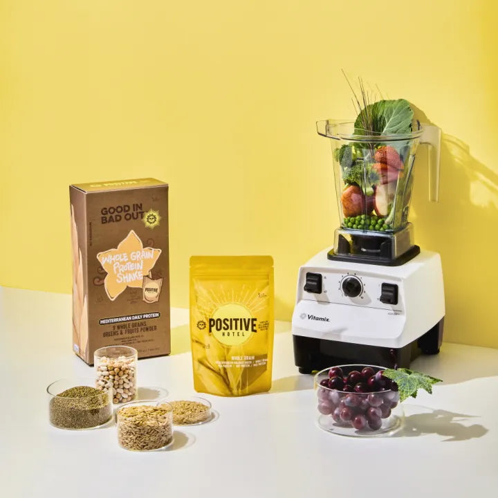 Shake de proteína de grano Mediterranean Bag Positive Hotel - Sartas de 45g × 9 (1 caja)