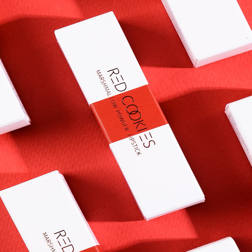 Red Cookies Marshmallow Powder Lipstick 3.5G 6 Colors