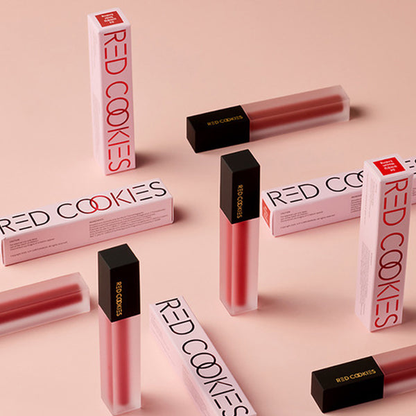 Galletas rojas de agua tinte de terciopelo 4g 5 colores