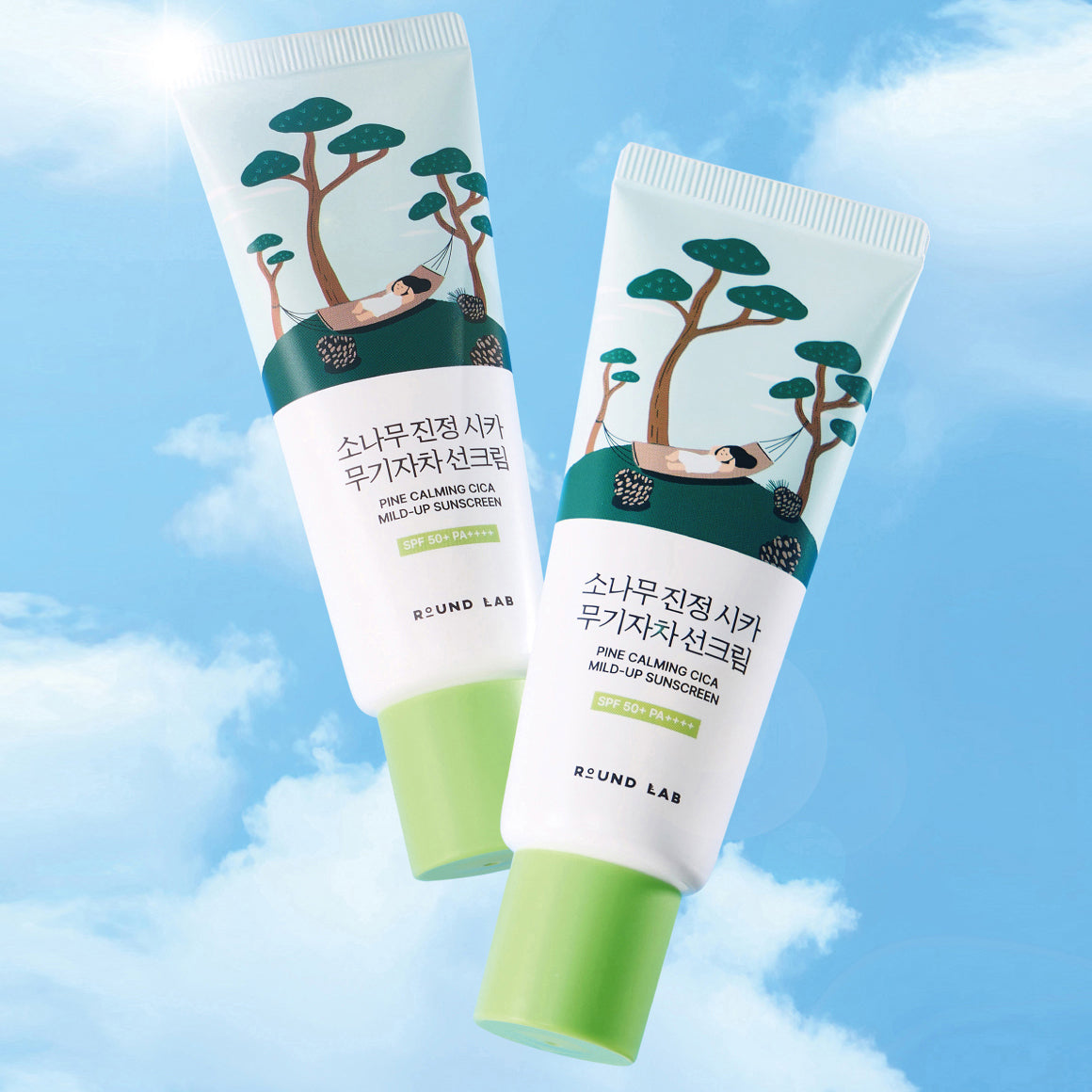 ROUND LAB Pine Soothing Cica Mineral Sunscreen SPF50+ PA++++ 40ml