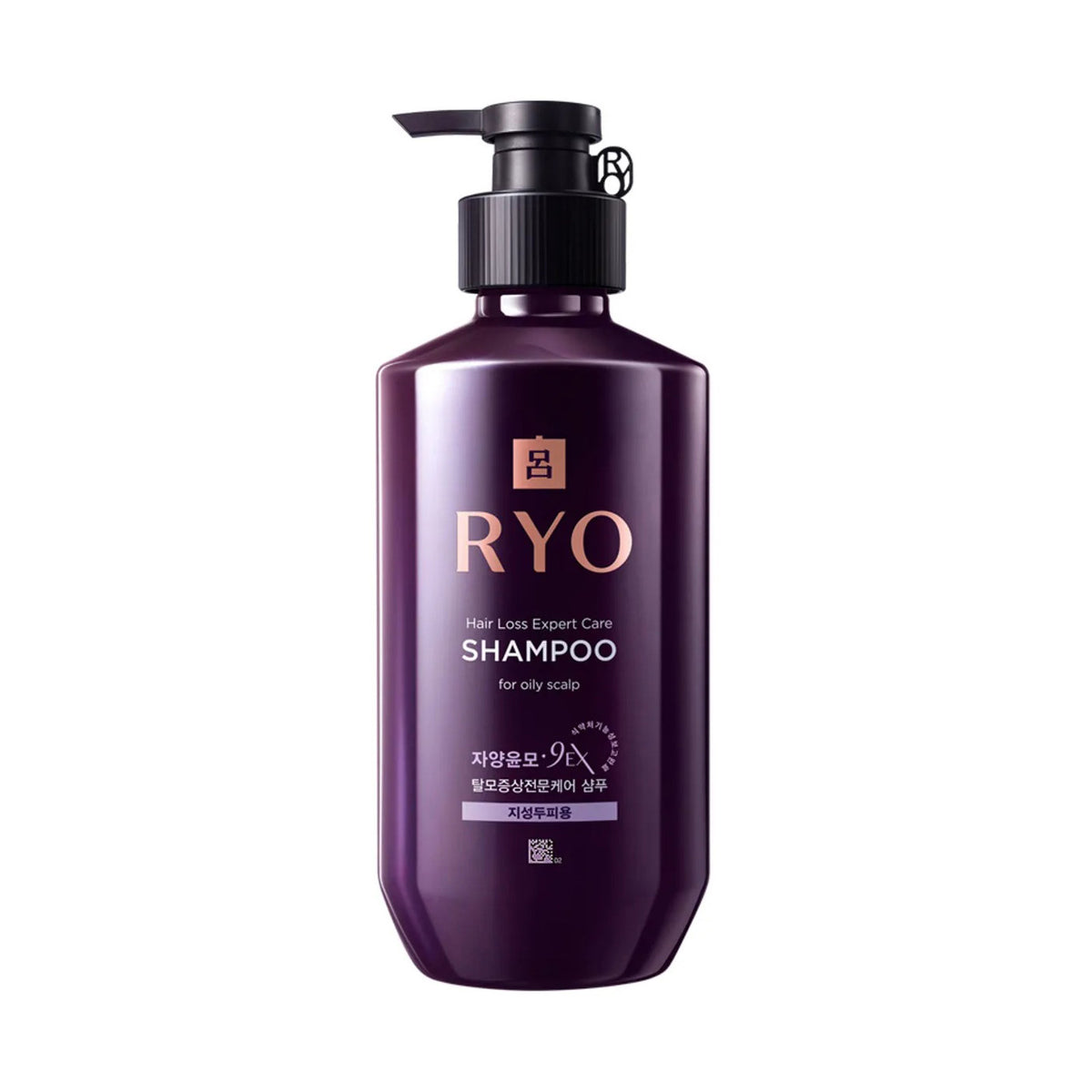 RYO 9EX PEDICIOS DE Pérdida de cabello Experto Champú para el cuero cabelludo aceitoso 400ml
