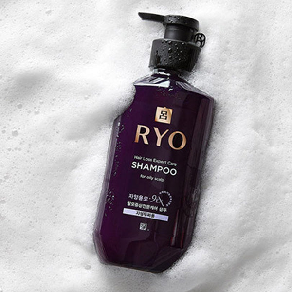 RYO 9EX PEDICIOS DE Pérdida de cabello Experto Champú para el cuero cabelludo aceitoso 400ml