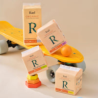 Liners de cubierta de algodón orgánico Rael 10 paquetes (largo)