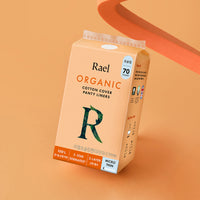 Rael Organic Cotton Cover Ultra Slim Liners 70pcs x 6 Packs