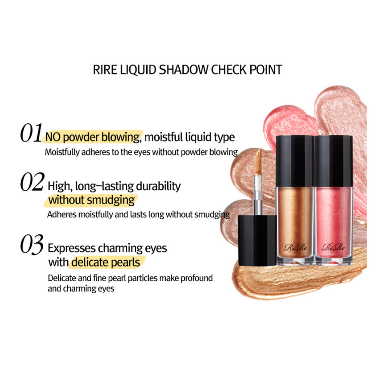 RiRe Luxe Liquid Shadow 5g 5 Colors