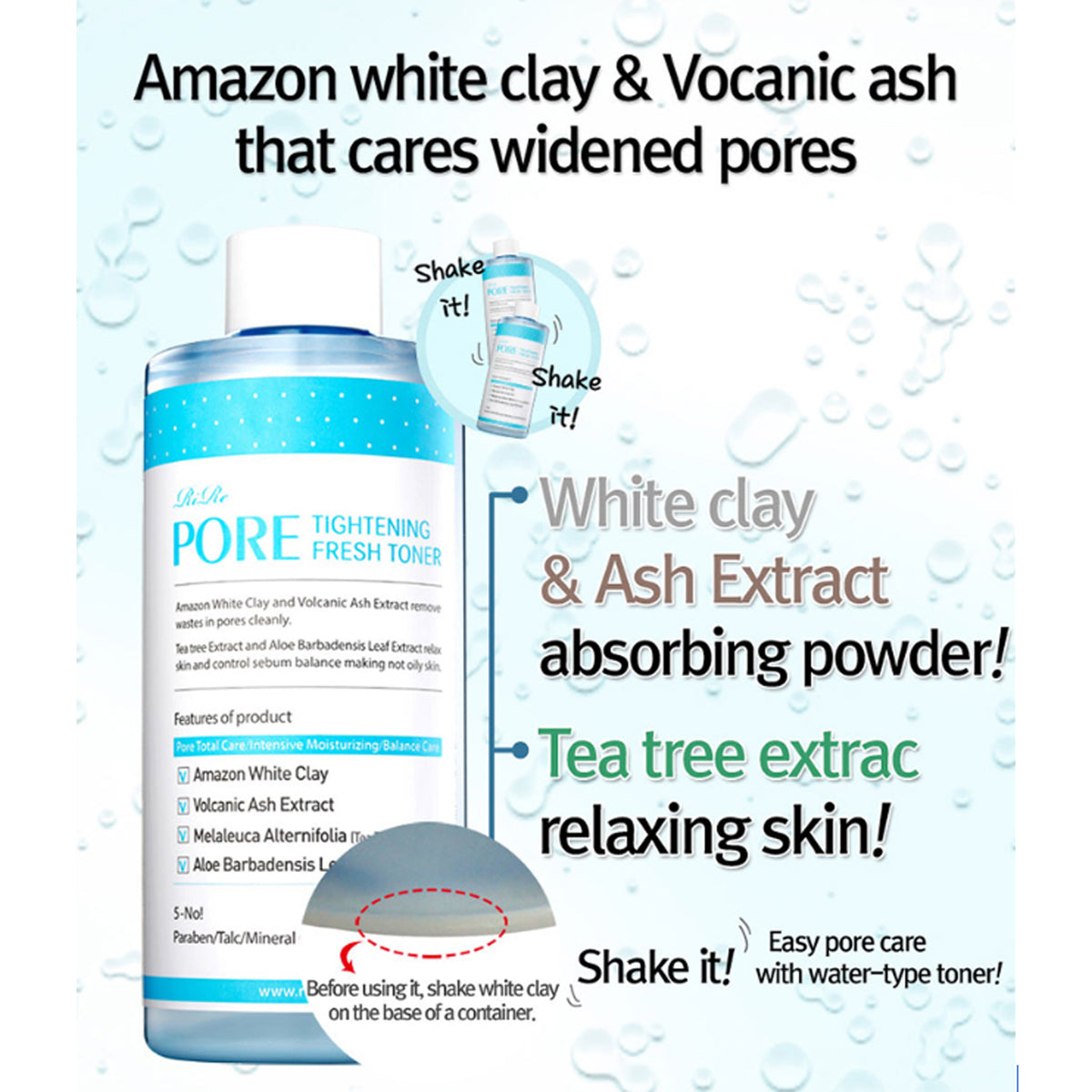 Rire poro apriete tóner fresco 300 ml