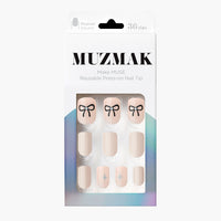 MUZMAK Nail Tips 36pcs #Ribbontie(Regular Square)