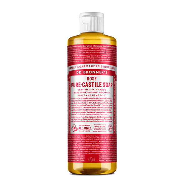 DR.BRONNER'S Rose Pure Castile Soap 475ml