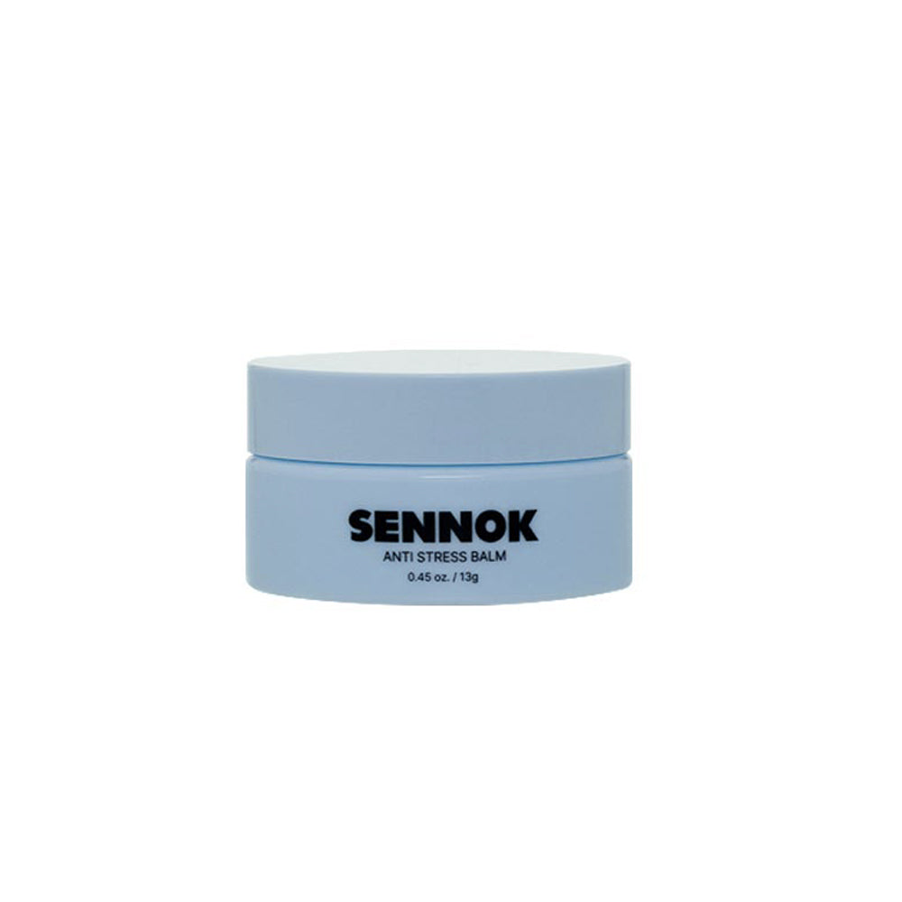 The SENNOK Anti Stress Balm 0.45 oz. / 13g is a portable, easy-to-use balm designed to help alleviate stress and promote relaxation through aromatherapy.