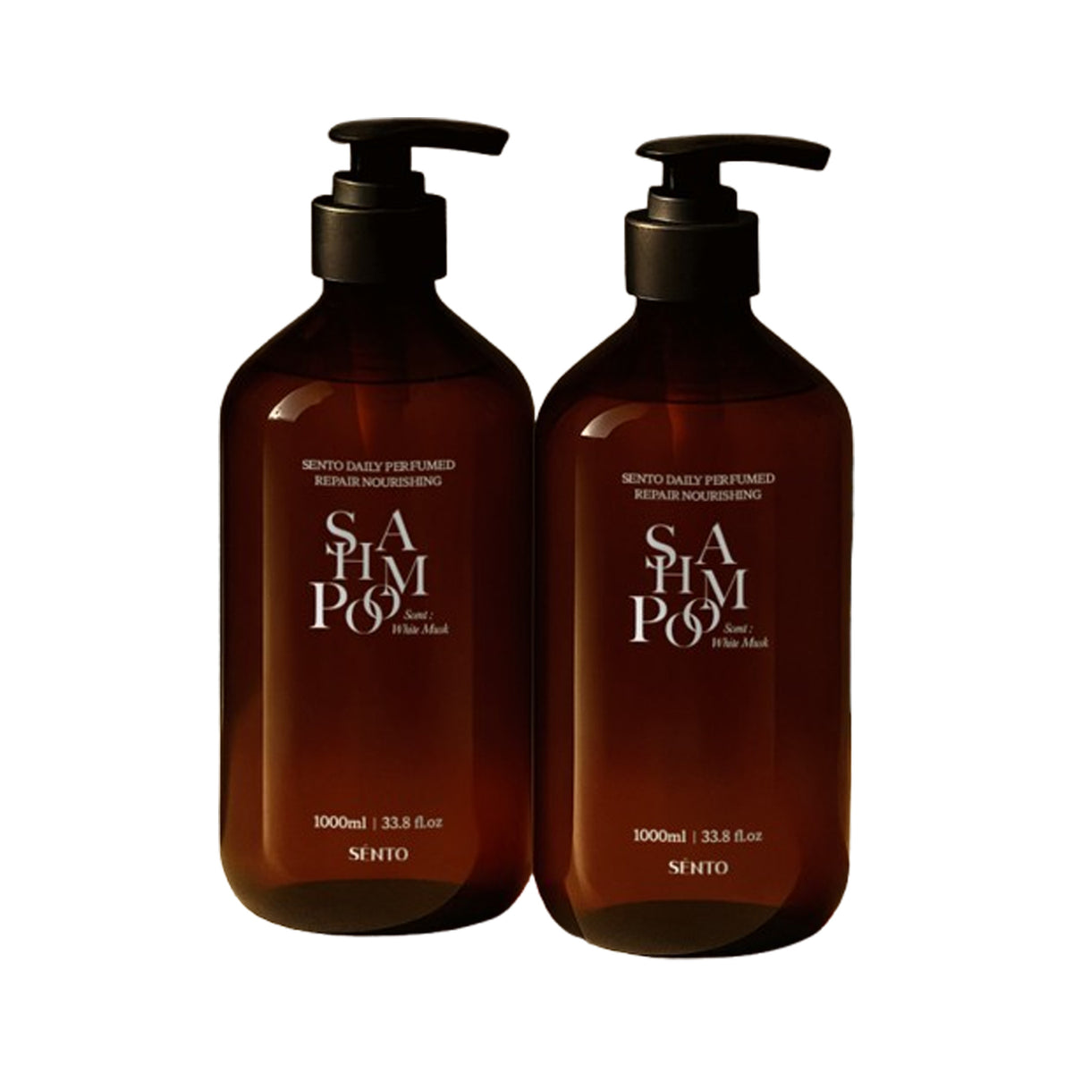 SENTO Daily Perfumed Repair Nourishing Shampoo (White Musk Scent) 1,000ml x 2