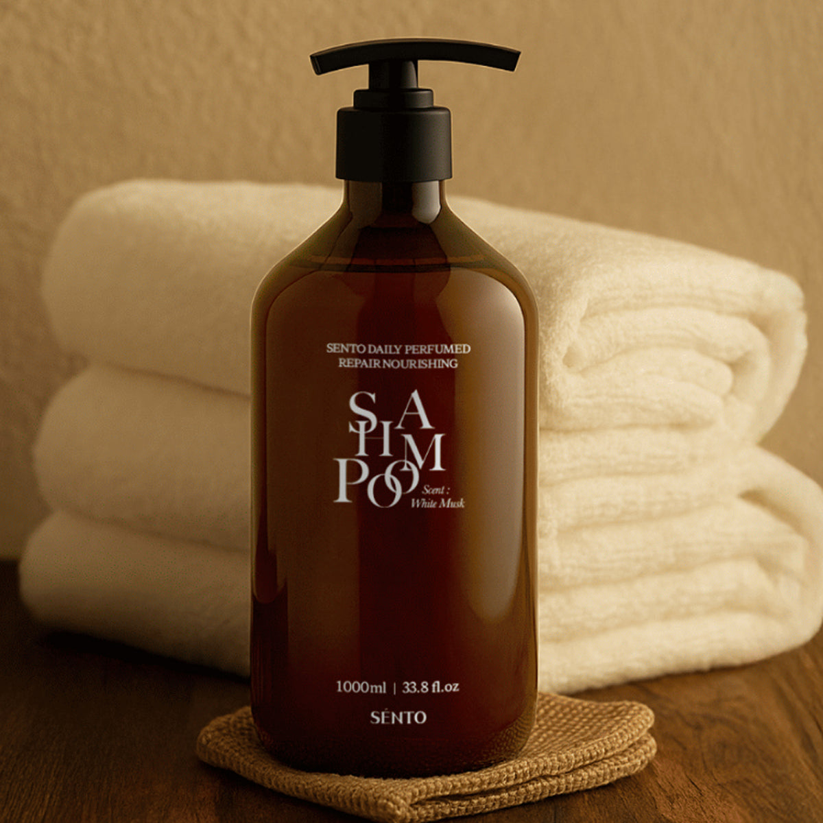 SENTO Daily Perfumed Repair Nourishing Shampoo (White Musk Scent) 1,000ml x 2