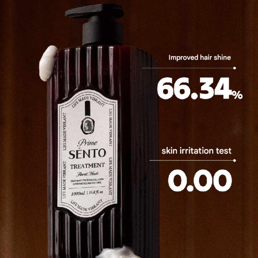 SENTO Prime 120,000PPM Brewer’s Yeast & Collagen Protein Volume Treatment (Floral Musk Scent) - 1,000ml