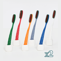 SENTO Prime Deep Clean Ultra-Fine Bristle Jumbo Toothbrush - 12 Pack