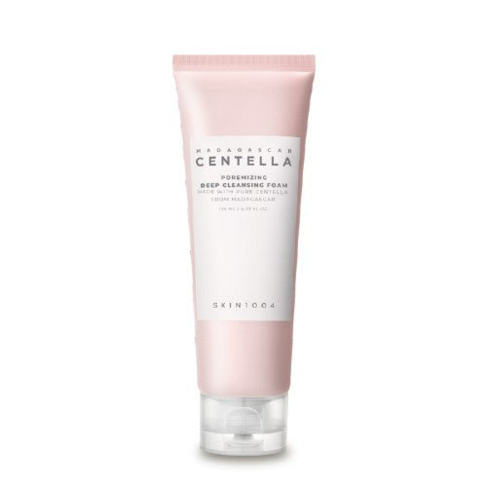The SKIN1004 Madagascar Centella Poremizing Deep Cleansing Foam is a specialized facial cleanser designed to offer deep cleansing while helping to minimize pores and soothe the skin.