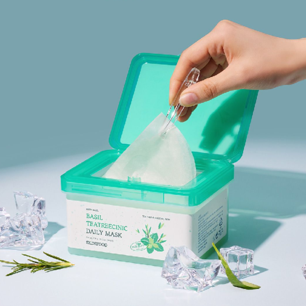 SKINFOOD Masilla diaria C-Tree de Té de Basilio 270 g (30 hojas)