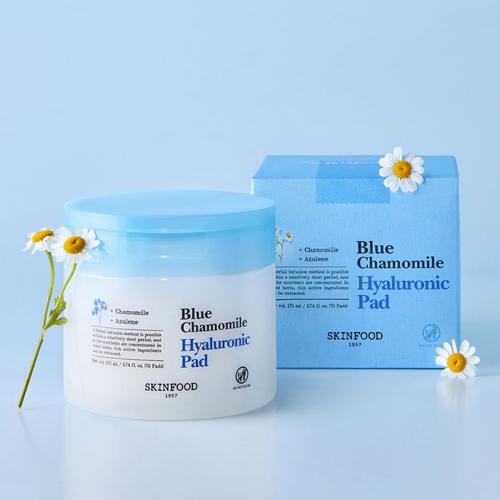 SKINFOOD Almohadillas hialurónicas de manzana azul 170 ml (70 hojas)