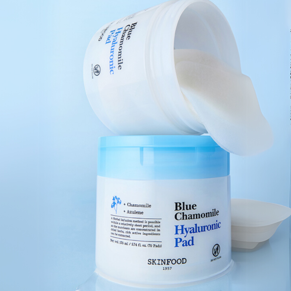 SKINFOOD Almohadillas hialurónicas de manzana azul 170 ml (70 hojas)