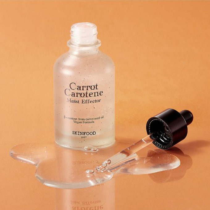 SKINFOOD Conjunto de recarga de efector húmedo de caroteno de zanahoria 55 ml + 52 ml