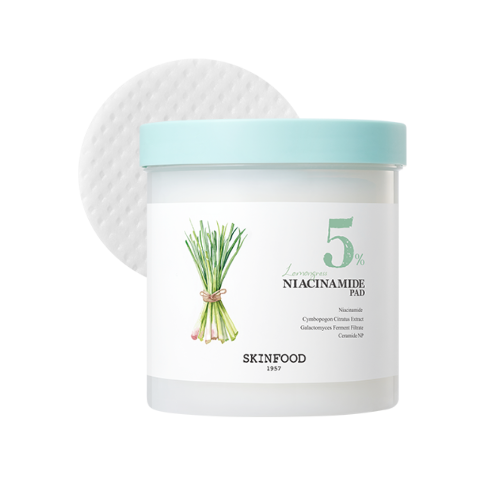 SKINFOOD Lemongrass Niacinamide 5 Pads – 60 Sheets 250g