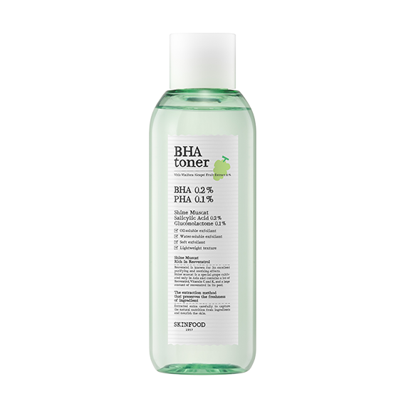 SKINFOOD Shine Muscat BHA 0.2% Tóner 200 ml