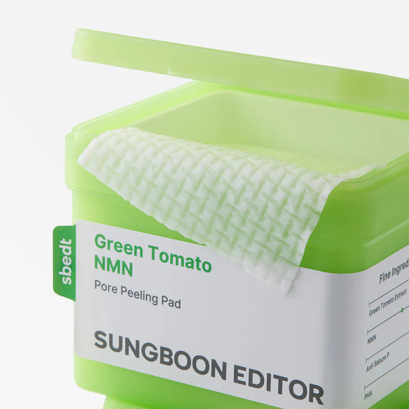 SUNGBOON EDITOR Green Tomato NMN Pore Peeling Pads (60 Pads)