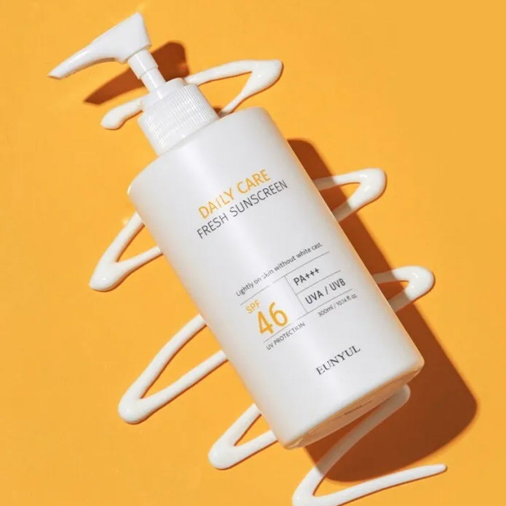 (NEWK) EUNYUL Daily Care Fresh Sunscreen Pump Version 300ml - DODOSKIN
