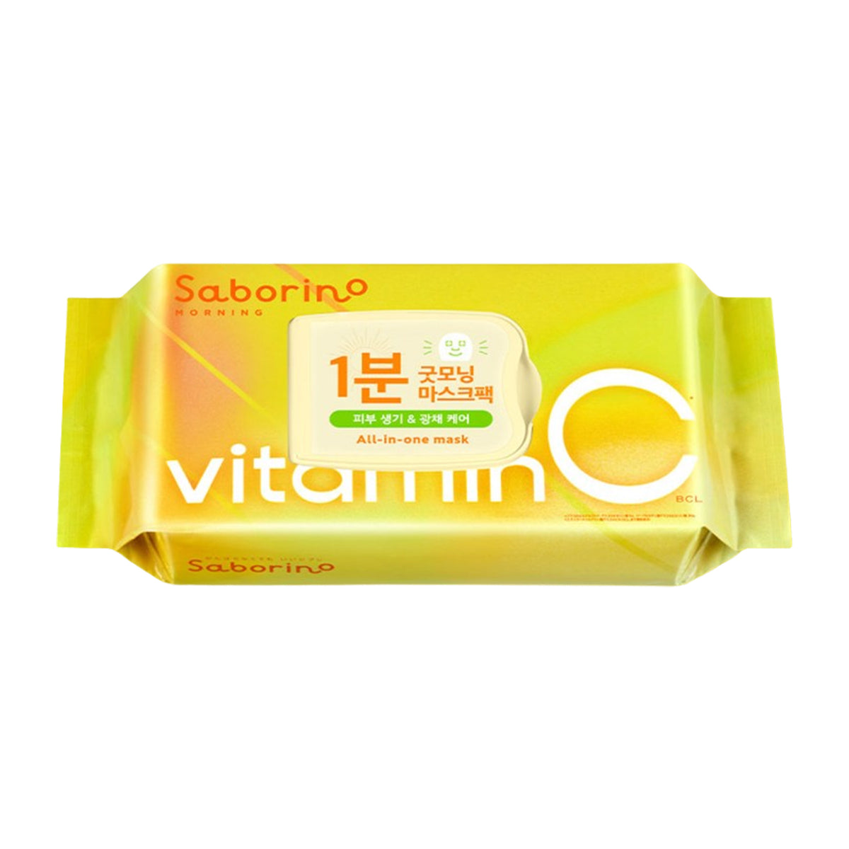 Saborino Morning Facial Sheet Mask Vitamin C 30 Sheets