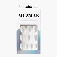 MUZMAK Nail Tips 36pcs #Seed Pearl(Regular Square)