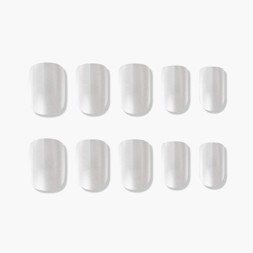 MUZMAK Nail Tips 36pcs #Seed Pearl(Regular Square)