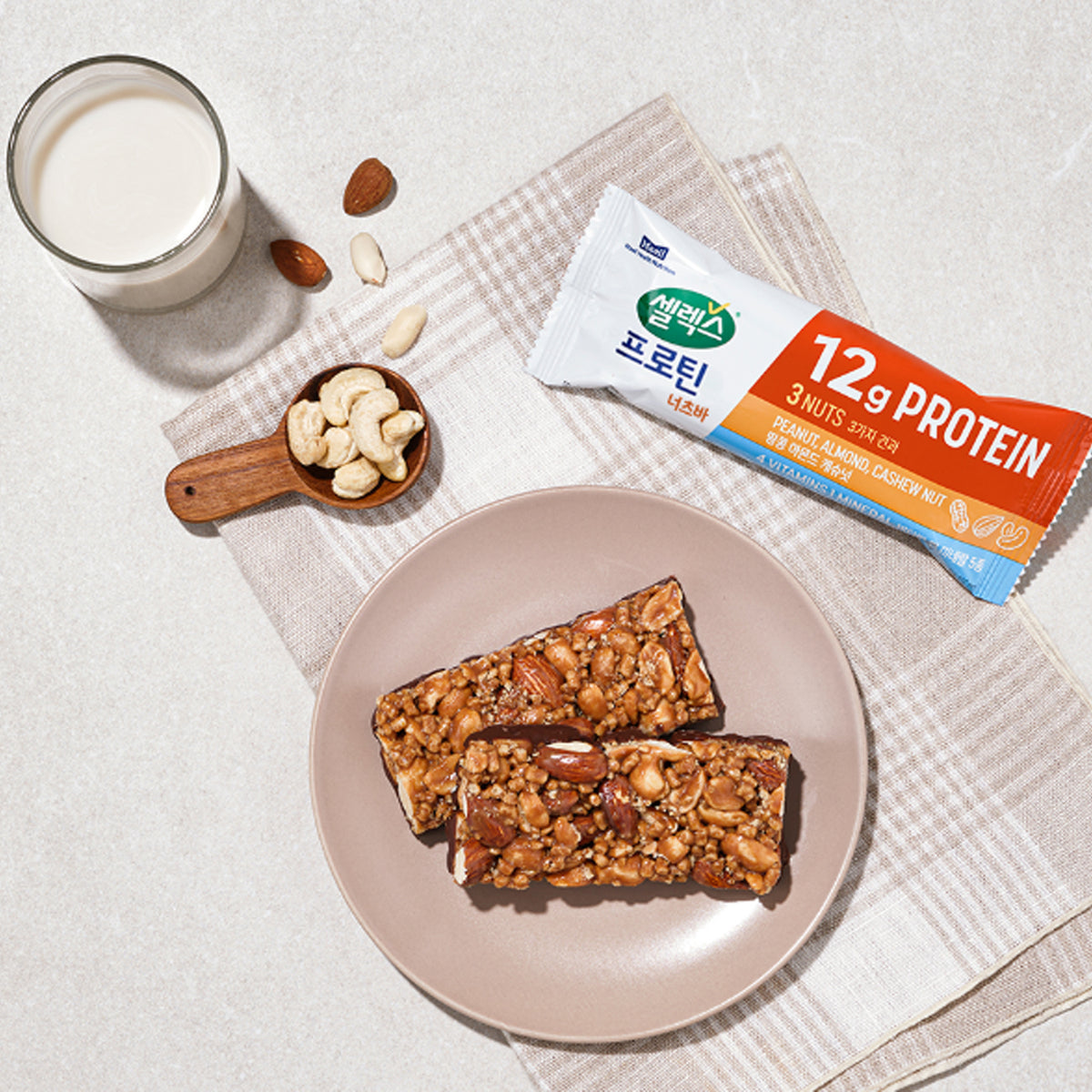 Selex Protein Nuts Bar Gift Set (50g × 6 pcs × 2 Boxes)