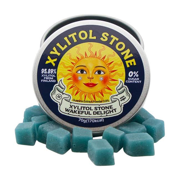 XYLITOL STONE Tin Case Sleepiness Candy 70g