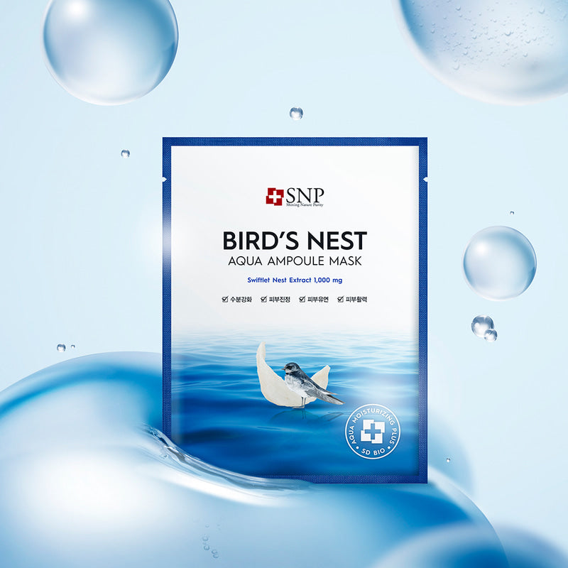 Snp Bird's Nest Aqua Ampoule Mask 25ml x 10ea